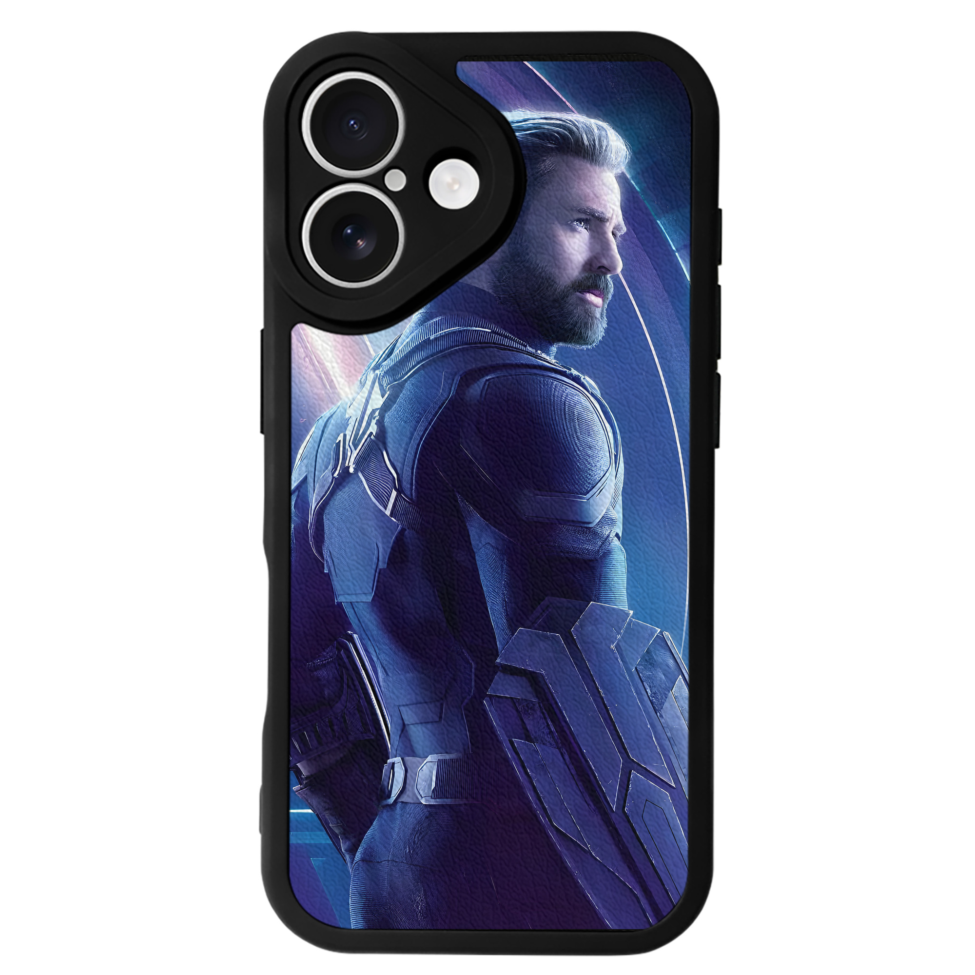 （画像用） アベンジャーズ The Avengers 【iPhone 16シリーズ対応】シリコンスマホケース（レザー調） 材質：シリコン